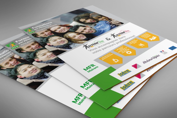 Création graphique pour MFR Moirans avec de nouveaux supports de communication