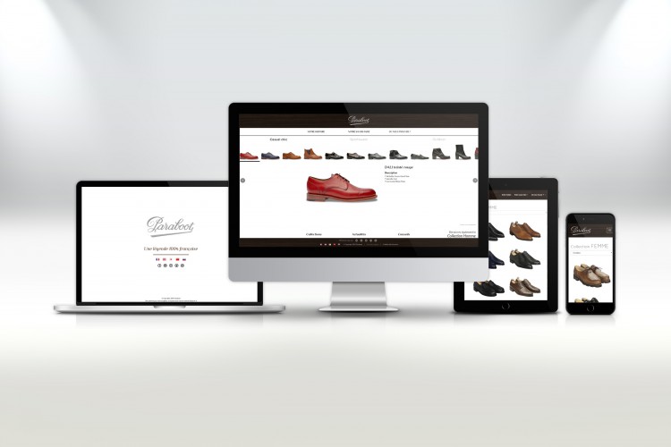 Nouveau graphisme et nouvelle collection en ligne chez Paraboot