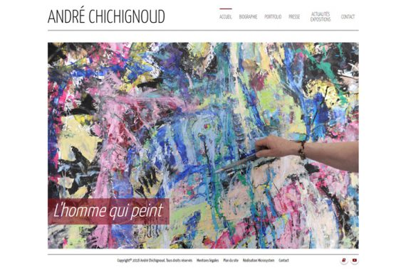 Création d’un site pour un Artiste peintre | MicroBlog - Votre dose de digital