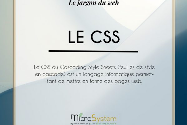 Le jargon du web : le CSS